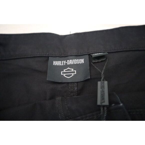 Harley-Davidson 96002-23VM Men Sz 42x30 Black Unique Appearance Woven Work Pants - Picture 3 of 11